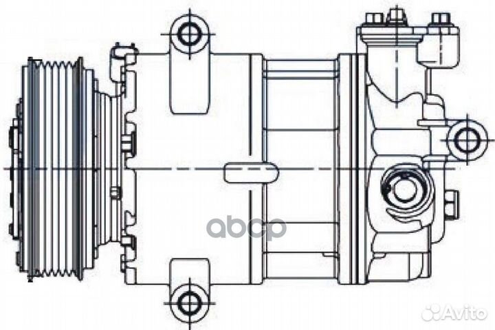 Компрессор кондиционера PSA Boxer (06) /Jumper