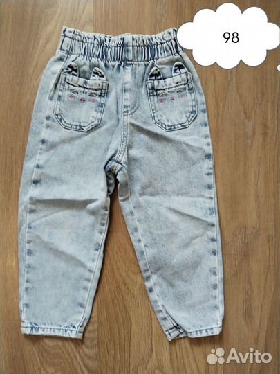 Джинсовая юбка,утеплённые,сарафан,джинсы 92,98,104