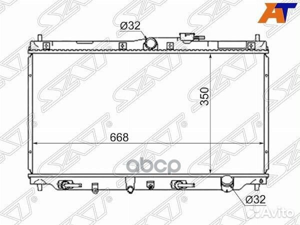 Радиатор Honda Accord 85-90 / Ascot 93-97 HD000