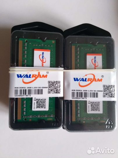 Оперативная память DDR3 SO-dimm 8GB 1600мгц новая