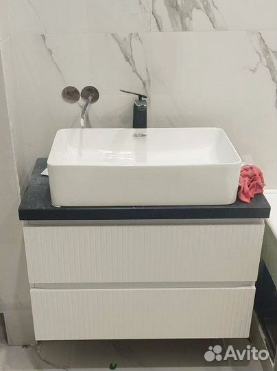 Тумба, раковина, столешница, смеситель