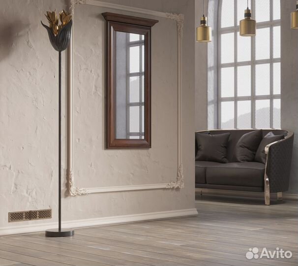 Зеркало настенное Kentaki LUS/50 каштановое