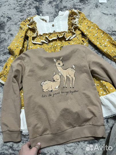 Большой пакет вещей на девочку 122-128