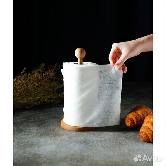 Держатель для бумажных полотенец, 13х25 см, бук