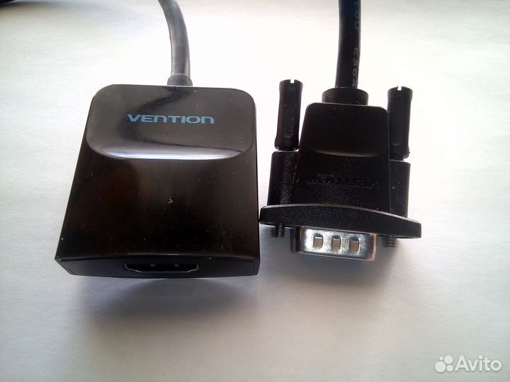 Конвертер Vention VGA+аудио в HdmI, с доп.питанием