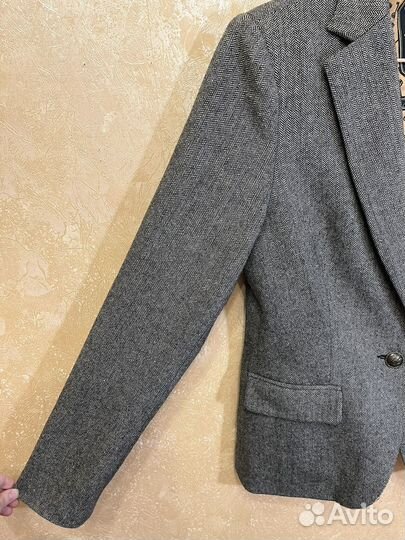Твидовый женский пиджак 40-42 размер