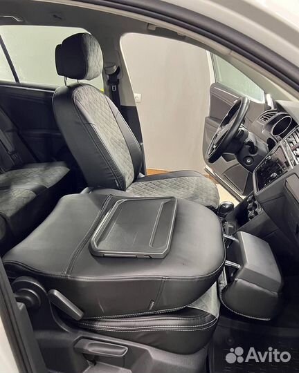 Авточехлы из алькантары ромб VW Tiguan 2 Автопилот