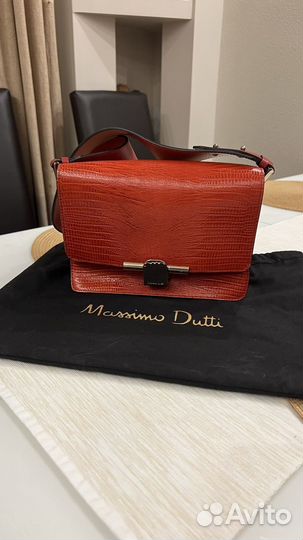 Сумка натуральная кожа massimo dutti