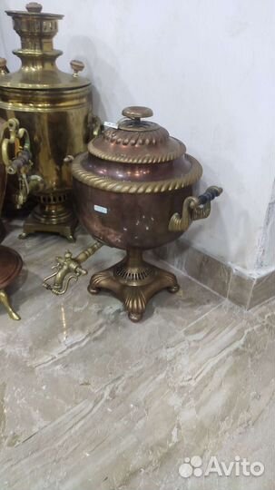 Самовар медный шар