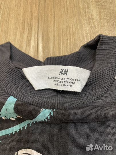 Толстовка с приниом H&M 116