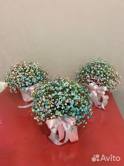 Гипсофила композиция подарок дивые цветы