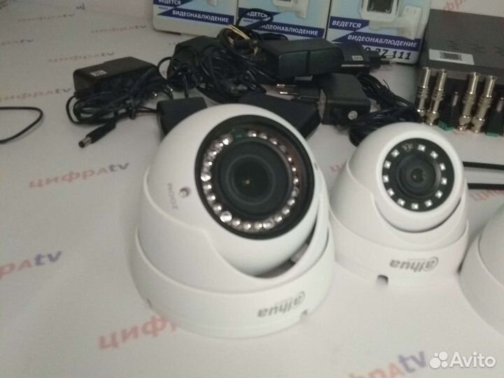 Комплект видеонаблюдения 8 камер Dahua IP67