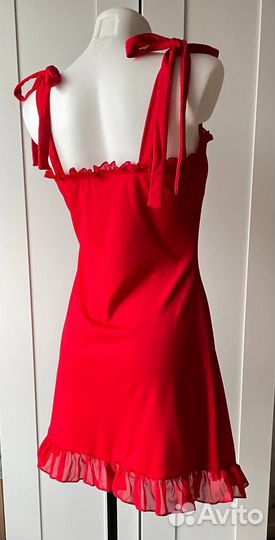 Платье мини на завязках