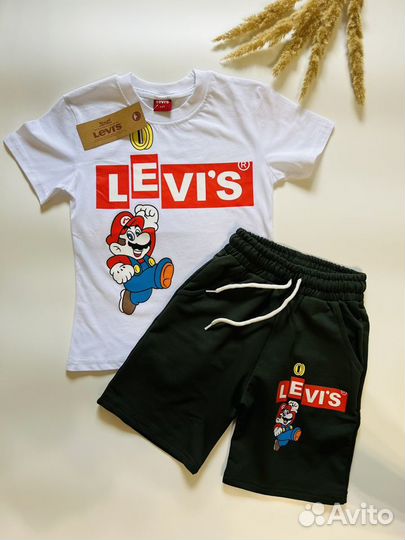 Костюм для мальчика летний с шортами Levis, 98-140