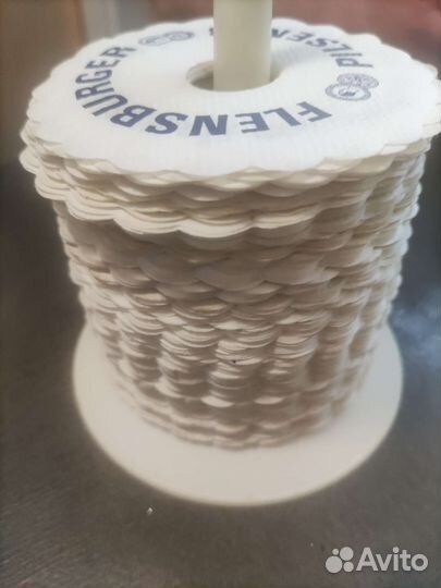 Бирдекели со стойкой бумажные