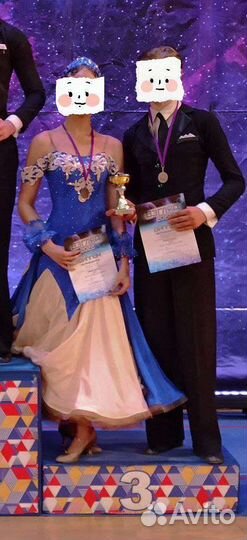 Платье для бальных танцев стандарт ю2/молодежь