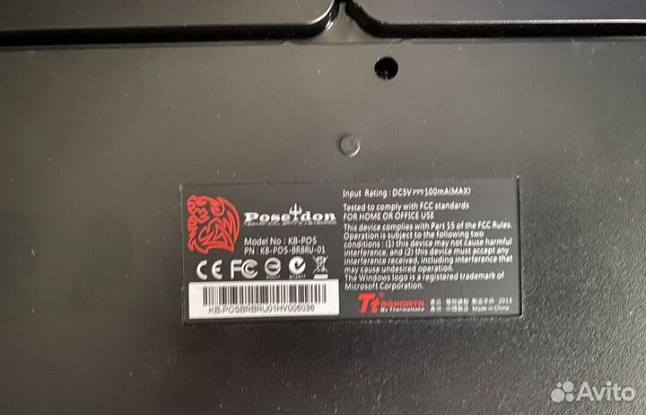 Клавиатура механическая Tt esports Poseidon Z