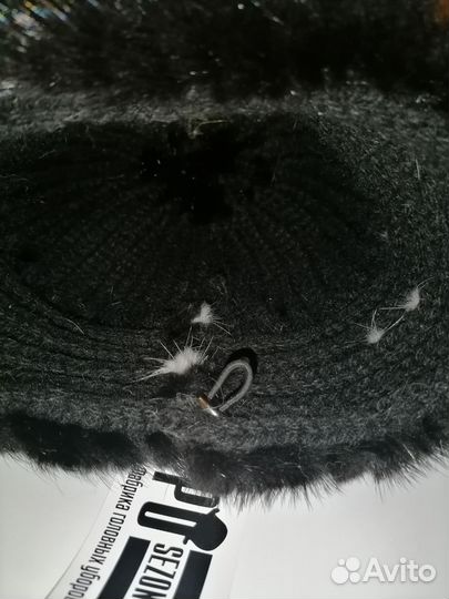 Новая натуральная меховая шапка Норка/Шерсть