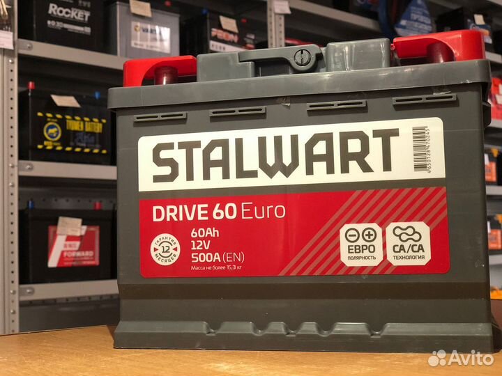 Акб Stalwart 60a/h Бесплатная доставка по Городу