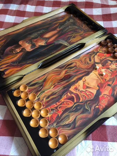 Нарды резные ручной работы