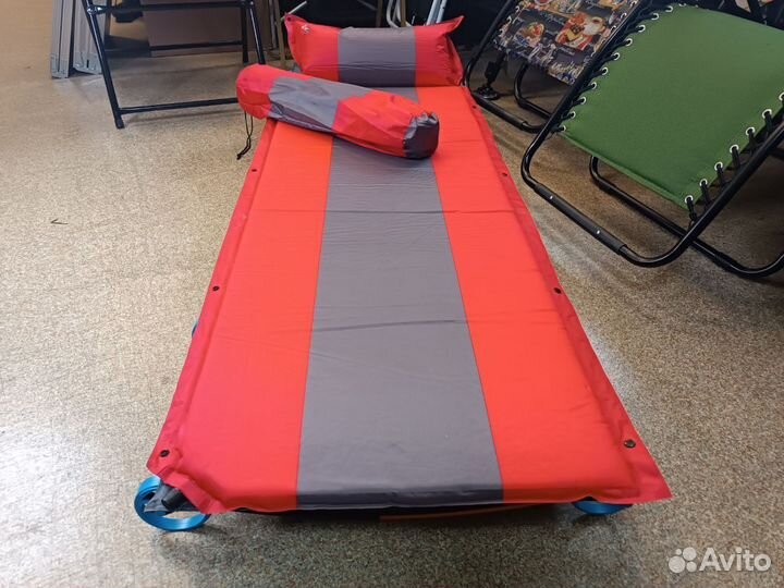 Самонадувающийся коврик с подушкой 3см