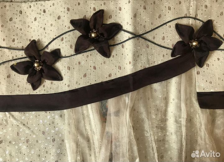 Комплект штор с балдахином и тюль