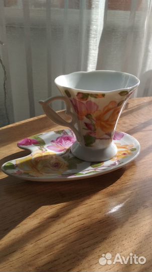 Кофейный сервиз с ложками