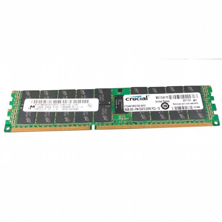 [CT204872BQ1339] Оперативная Память Micron Ct204872bq1339 DDR3 16