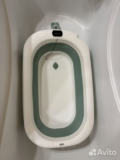 Ванночка для купания складная с термометром