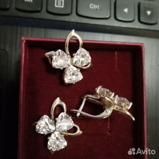 Серьги серебро