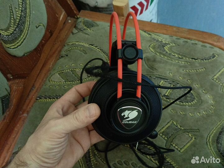 Игровые наушники с микрофоном cougar
