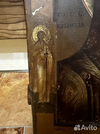 Икона Казанская богородица ковчег 36х29 см