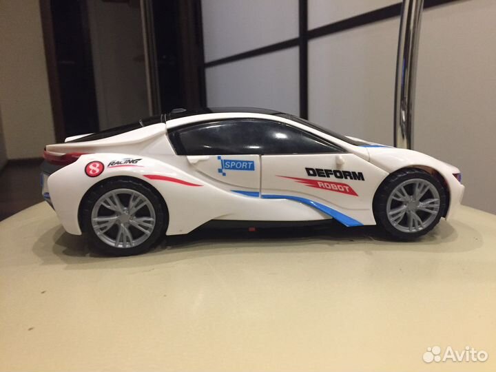 Машина трансформер на батарейках свет/звук