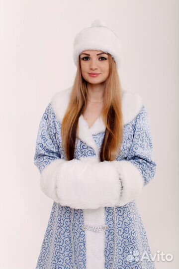 Костюм Снегурочки белый с вензелями 42-48 рр