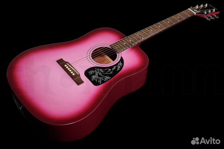 Акустическая гитара Epiphone Starling Hot Pink