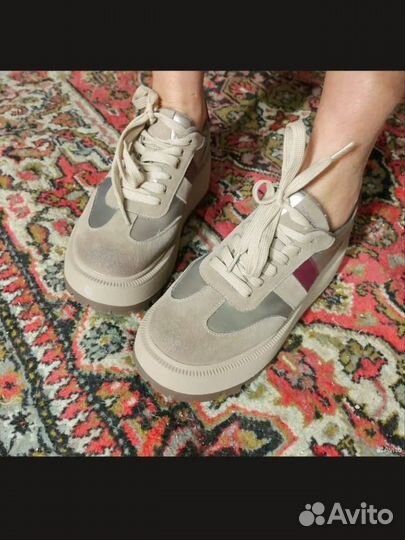 Кеды, 38, полнота D4.новые, натуральные