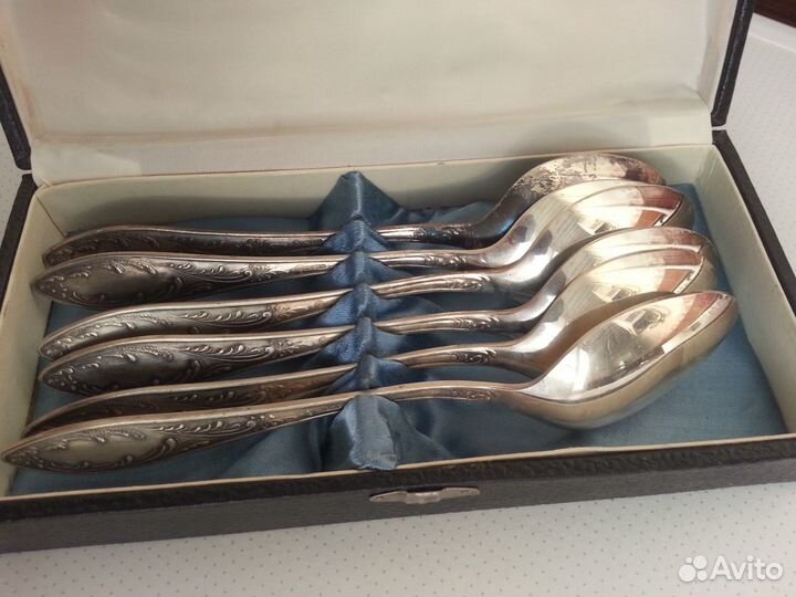 Набор столовых ложек мельхиор СССР