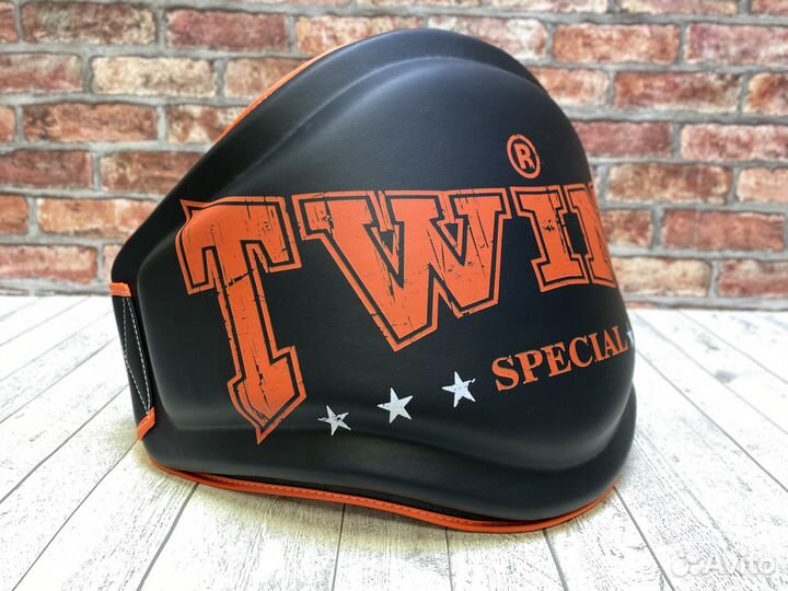 Пояс тренера Twins - чёр/оранж beps-4