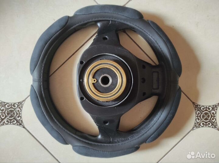 Руль для УАЗ Патриот в оплётке 38 см