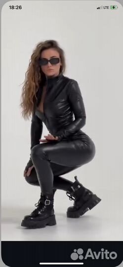 Кожаный комбинезон