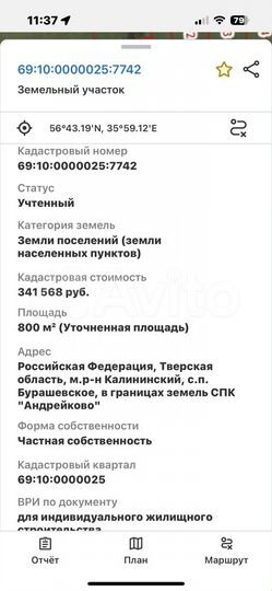 Участок 8 сот. (ИЖС)