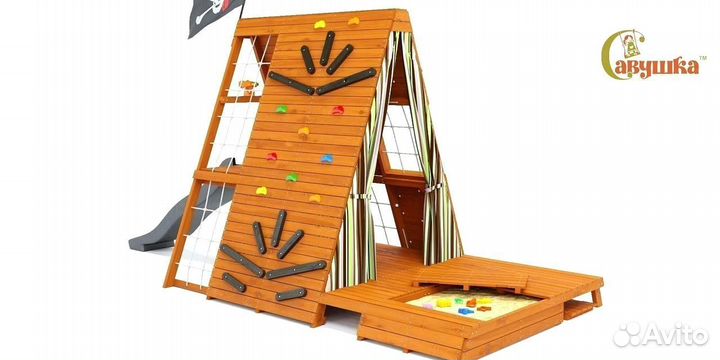 Детский игровой домик горка скалодром