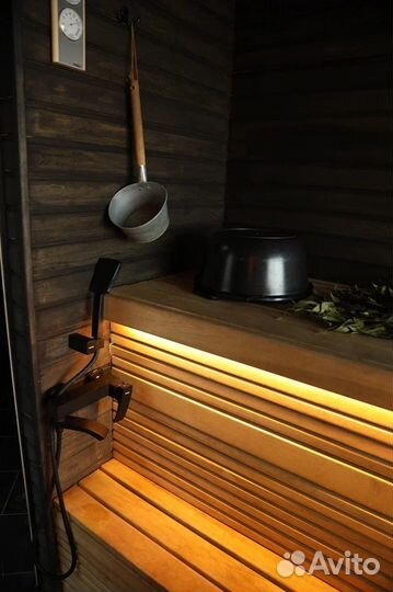 Бани на дровах на берегу Волги