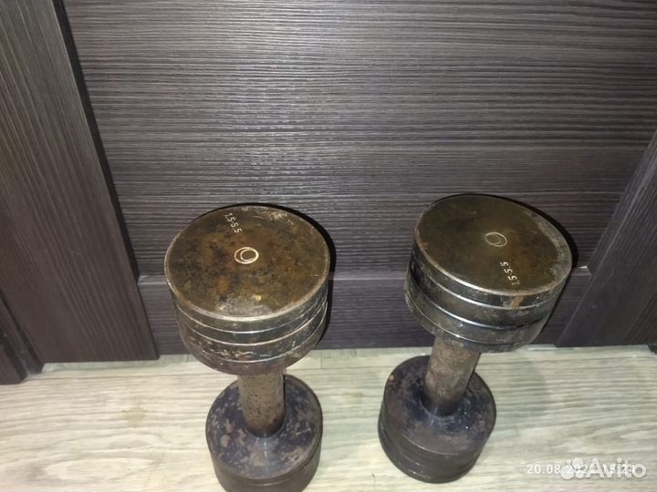 Гантели разборные, общий вес 2 шт. 11 кг