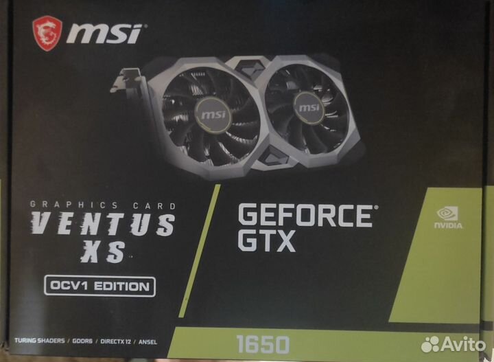 MSI GTX 1650 на гарантии
