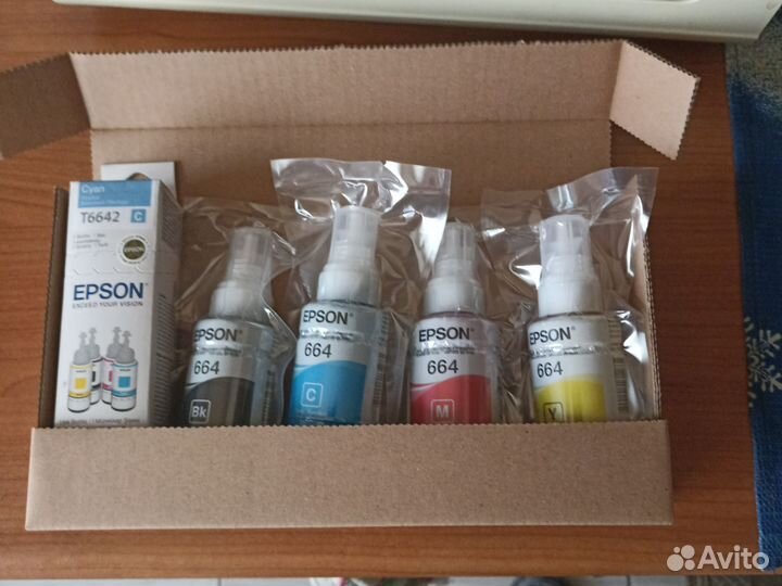 Чернила epson 664 оригинальные