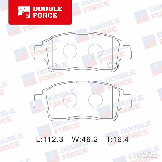 Колодки тормозные дисковые Double Force арт. DFP3218