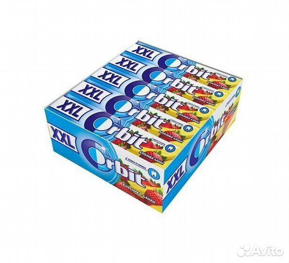Жевательная резинка Orbit XXL Клубника-Банан 20,4г