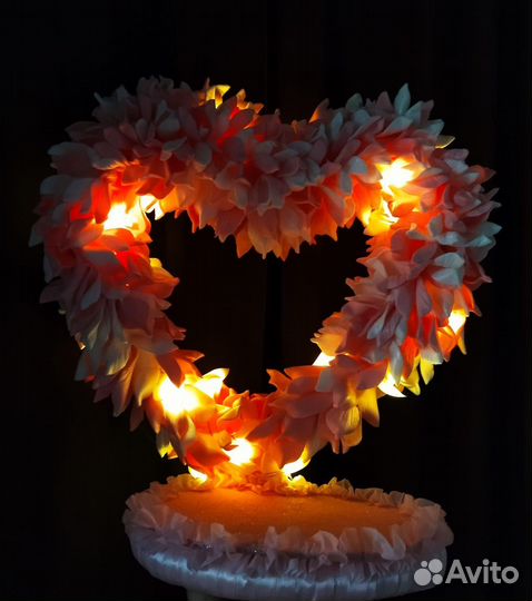 Поделка светильник сердце