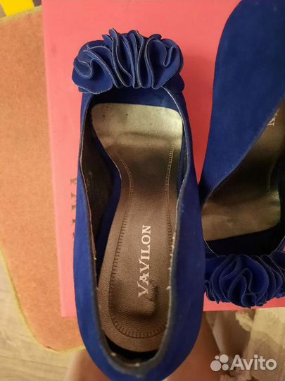 Туфли женские, замшевые